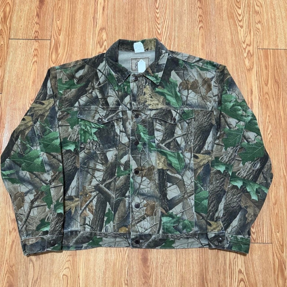 Wrangler Hero Men's Jacket Fits XL Camouflage Trucker Outdoor Hunting